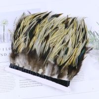 2/5/10 Meter Natural Rooster Pheasant Feathers Trim Chicken Ribbon Feather for Crafts Juju Hat Macrame Wall Hanging Decor Plumes