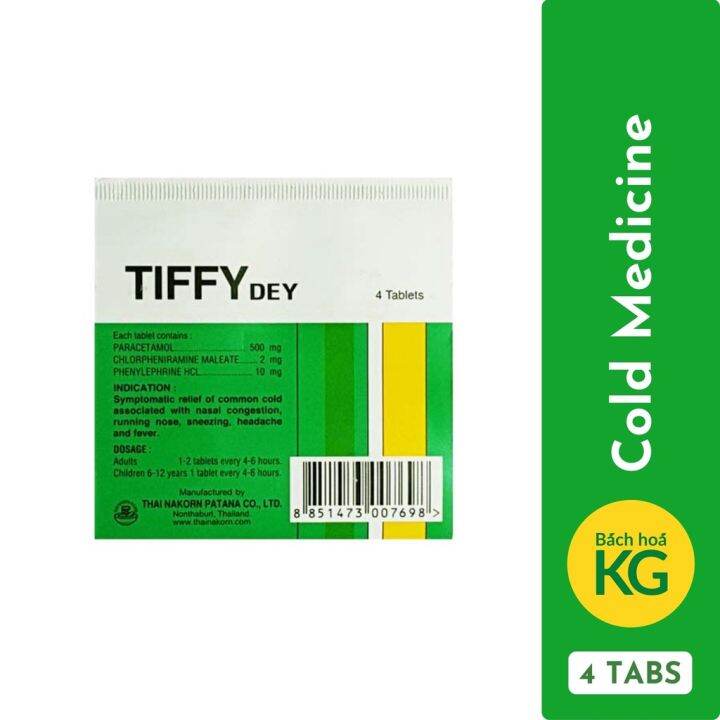 Tiffy Dey (1 pc x 4 tablets) | bachhoakg - Vietnam Supermarket | Lazada