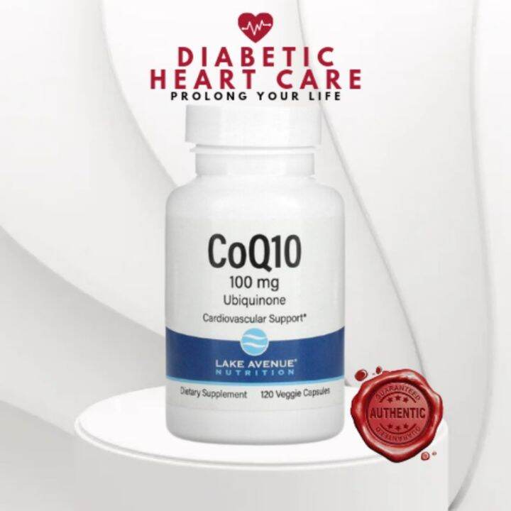 Lake Avenue Nutrition CoQ10, USP Grade, 100 mg, 120/360 Veggie Capsules ...