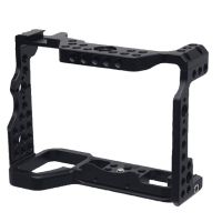 Aluminum Alloy Volg Camera Cage Rig with Cold Shoe 1/4 3/8 Inch Screw Hole Locating Hole Accessory Replacement for Sony A9 A9II