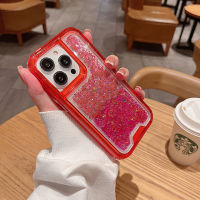 เคสโทรศัพท์แบบใสระยิบระยับระยิบระยับไล่ระดับสี3in1 TTDD สำหรับ iPhone 11 12 13 14 Pro Max Plus Mini X XR XS Max