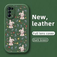 JIUMOO เคสปลอกสำหรับ OPPO Reno 5 Pro 5G Reno 4 Reno 2 Reno 2F Reno 2Z เคสกรณีการ์ตูนน่ารักดอกไม้หักกระต่ายการออกแบบใหม่หนังนุ่มปกหลังกล้องกรณีการป้องกันบางปลอกกันกระแทก