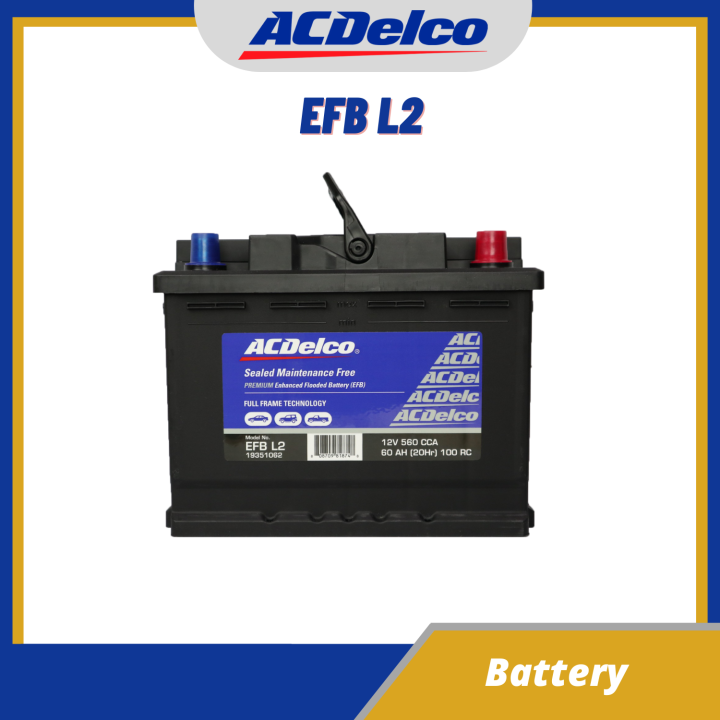 ACDelco EFB L2 / DIN55H / BCI 47 / DIN H5 Car Battery | Lazada PH