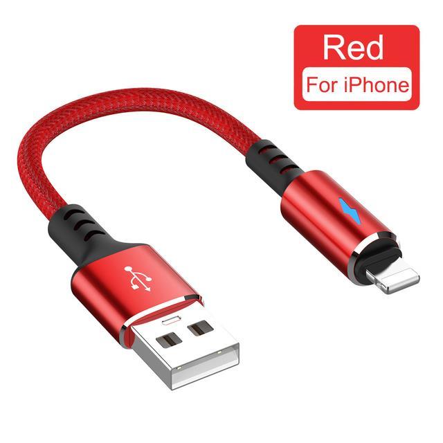 chaunceybi-ultra-short-25cm-usb-cable-iphone-a-to-8-pin-lighting-data-wire-cord-2-4a-fast-charging-14-13-12