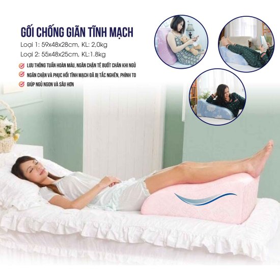 Gối điều trị giãn tĩnh mạch yorokobi- kích thước 55 48 25cm - ảnh sản phẩm 8