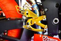 เกียร์โยง Rearsets R1 09-14 แบร์น Mothracing อลูมิเนียมเกรด 7075 T651 แบริ่งข้างละ2ตลับ สเแตนเลส(65) สีดำ