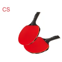 Double Ping Pong Racket Professional Table Tennis Blade FL Handle Ping Pong Bat Assembled Pimples In Table Tennis Rubber