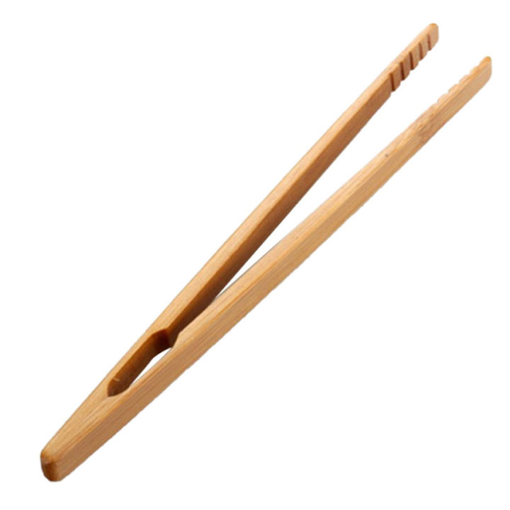 Bamboo Wood Wooden Food Toast Tongs Toaster Bacon Sugar Ice Tea Leaf ...