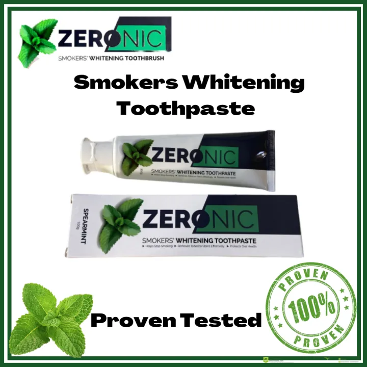 Smoker Toothpaste, Teeth Whitening Zeronic Smokers Whitening