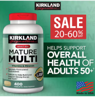 Adult 50+ Kirkland Signature Mature Multi Vitamins &amp; Minerals, 400 Tablets