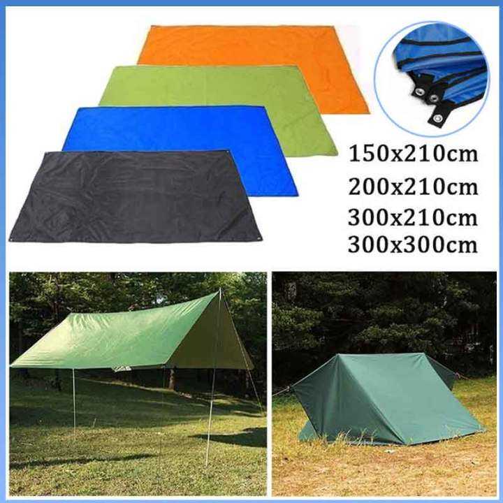 【COD】Folding Tent Shade Hammock Rain Fly Tent Tarp Waterproof Windproof ...