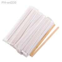 100Pcs 5.5 Inch Coffee Stirrers Sticks -Natural Wood Eco-Friendly Coffee Beverage MilkTea Disposable Stirrer Stick