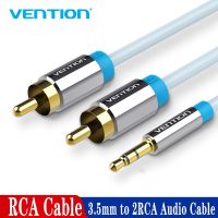 Vention 2RCA Kabel HiFi Stereo 2RCA Ke 3.5Mm Kabel Audio 1M AUX Jack 3.5 Y Splitter untuk Amplifier Audio Home Theater Kabel RCA