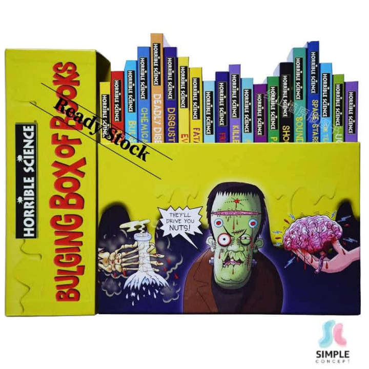 Stok Sedia) Horrible Science: Bulging Box Of 20 Brilliant Books