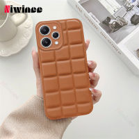 NIWINEE เคสซิลิโคนนิ่มสี่เหลี่ยมเคสใส่โทรศัพท์สำหรับ Xiaomi Redmi 12 4G กันกระแทก FG01-1ฝาหลัง