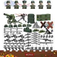 Wuhui 6 ชิ้น SWAT ทหารกองทัพ ww2 minifigures ของเล่นอาคารชุดของเล่นสำเร็จรูปแปซิฟิกสงครามกองทัพอเมริกันทหารอาคารอิฐสำหรับเด็กก่อนวัยเรียนเ