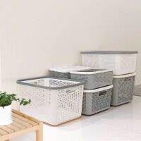 +โปรโมชั่นแรง DKW ตะกร้าพลาสติกอเนกประสงค์ Capsule (ไม่มีฝา)(มี 2 สี / 3 ขนาด) Plastic Storage Basket ราคาถูก กล่อง กล่องเก็บของ กล่องพลาสติก อุปกรณ์จัดเก็บ กล่องใส่ของ