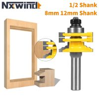 NXWIND 1 Buah Pintu Kaca Rel Stile Reversibel Bit Router Bit Woodworking Milling Cutter untuk Bit Kayu Wajah Mill End Mill