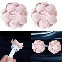 2 Pcs Automobile Air Conditioner Freshener Vent Solid Car Perfume Clip Flower Decor Air Fragrance Smell Diffuser Accessories