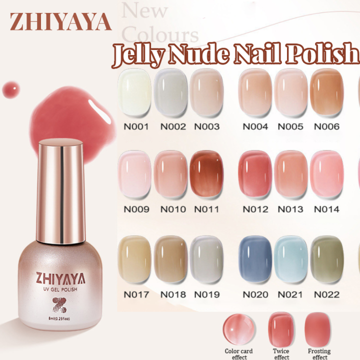 lamart-store-zhiyaya-24สี-ยาทาเล็บสีใส-เล็บเจลลี่พี-โอลิชสีใสกาวเล็บนู้ดเจลเจลเคลือบเล็บใสสีใสสำหรับทำเล็บเจลยูวีแบบกึ่งถาวรให้เล็บหายไป