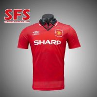 shot goods 【SFS】Top Quality Retro 1994-96 MU Home Football Jersey Classics Jersey Man U Retro Jersey