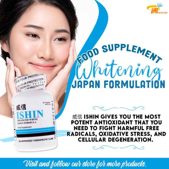 Ishin Advanced White Japan Formula 60 Capsules Beauty Supplement Food