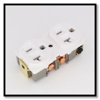 2PCS ISF0007 HIFI ทองแดงชุบ AC Power Duplex Receptacle Wall Outlet Socket Hi End