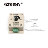 Szyumy Sakelar Peredup Led 12V 24V คอนโทรลเลอร์ควบคุมแรงดันไฟฟ้า8a สำหรับแผ่นเรืองแสงแถบไฟ Led