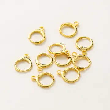 8pc Ball Hook Gold Plated Metal Earwires