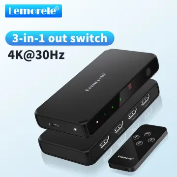 Lemorele USB 3.0 Switch Selector 2 Computers Sharing 4 USB Devices 4-Port  USB Peripheral KVM Switcher Box for PC【H5】