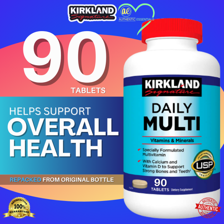 90 Tablets Kirkland Signature Daily Multivitamins AUTHENTIC Lazada PH