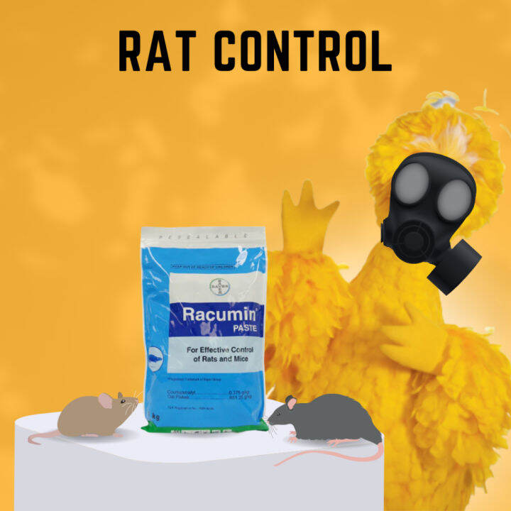 RACUMIN PASTE RODENTICIDE COUMATETRALYL RAT CONTROL 1 KILO