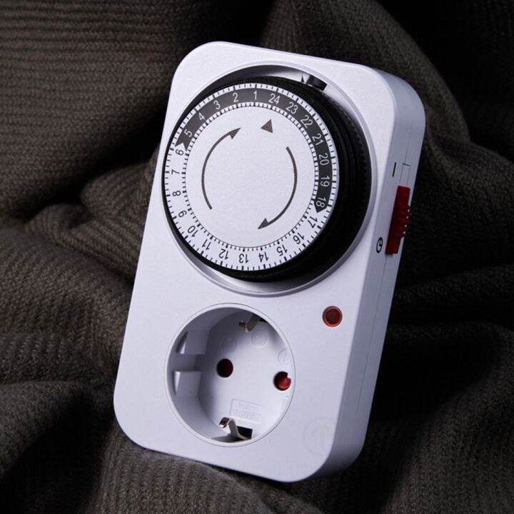 OKDEALS UK Plug Mechanical Household UK Plug Cycle Switch 24hour Plug