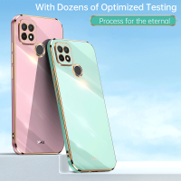 สำหรับ OPPO Realme C21Y Realme C21เคสโทรศัพท์,6D Electroplating TPU Soft Shell Anti Drop Back Cover