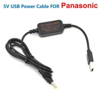 5V USB Power Cable For Panasonic DMW-DCC8 DCC9 DCC11 DCC12 DCC15 DMW-BLD10 DMW-BMB9 DMW-BLF19 DMW-BLC12 DMW-BLH7 Dummy Battery