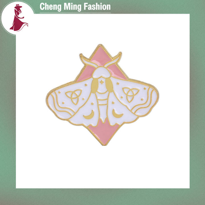 cheng-ming-ผีเสื้อมอดเคลือบแข็งเข็มกลัดลิลลี่แห่งหุบเขาเถาวัลย์เข็มกลัดตะขอส่วนของเสื้อที่ต่อจากปกเสื้อของขวัญสำหรับเพื่อนเครื่องประดับ
