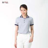 เสื้อโปโล CoolPlus COZY เนื้อผ้าเบา สัมผัสเย็นสบาย สีกรมท่า CZ02 (หญิง) - PMKPOLOMAKER