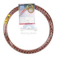 HOT** King Eagle ลวดร้อยท่อดึงสายไฟ ฟิตเทป (Fish Tape) สีดำ-แดง ขนาด 6 มิล ส่งด่วน อุปกรณ์ สาย ไฟ อุปกรณ์สายไฟรถ