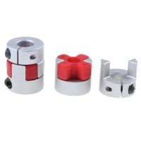 5 10mm D20L25 Flexible Jaw Coupler CNC Shaft Spider Stepper Motor Plum Coupling Polyurethane Aluminum Alloy