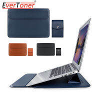 EverTonerฝาครอบนุ่มแล็ปท็อปหนังPUสำหรับMacbook Air Pro Xiaomi Huawei 13 14 15 15.6นิ้วกระเป๋าแล็ปท็อปโน้ตบุ๊กเคสแท็บเล็ต