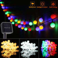 String Light Solar 100 LEDs Fairy ไฟสวนกลางแจ้งงานแต่งงาน Christmas Garland โคมไฟ12M IP65กันน้ำ Camping Decoration