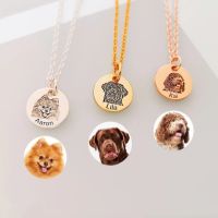 ✽ↂ  Personalized Portrait Necklace Dog and Custom Photo Jewelry Day