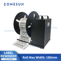 ZONESUN เครื่องนับฉลากอัตโนมัติ180มม. บาร์โค้ดฉลากหมายเลขเครื่อง Reeler สติ๊กเกอร์ ZS-LRA8เครื่องกรอ