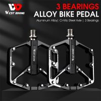 WEST BIKING MTB Cycling Pedals Sealed Bearing Ultralight Aluminum Alloy Footboard Anti-Slip Bicycle Platform Pedals Bike Parts