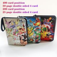200-400 Pcs Pikachu Photo Album Notebook Pokemon Playing Cards Map Display Binder GX VMAX EX Letters Protector Cards Book Folder