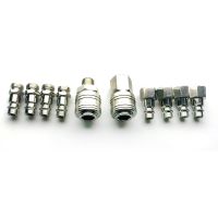 10pcs European Style 1/4NPT Quick Coupling Male and Female Set Connector Kit Coupler Air Hose Pneumatic Fitting Hand Tool Parts Accessories