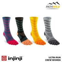 INJINJI WOMENS ULTRA RUN CREW ถุงเท้าแยกนิ้ว ถุงเท้ากีฬา ถุงเท้าออกกำลังกาย ถุงเท้าวิ่ง