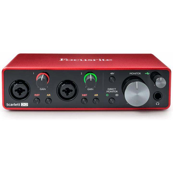 focusrite-scarlett-2i2-3rd-gen-ออดิโออินเทอร์เฟส-ตัวต่อกีตาร์เข้าคอม-แบบ-2-channel-ช่องเสียบแบบ-combo-xlr-แถมฟรีโปรแกรมตัดต่อเสียง-ableton-live-lite-9-amp-ชุด-plug-in-เสร