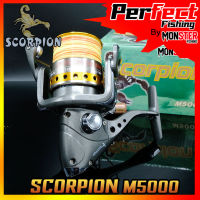 รอกสปินนิ่ง รอกตกปลา สกอเปี้ยน SCORPION M Series M3000/M4000/M5000 ( GRAY-GOLD )