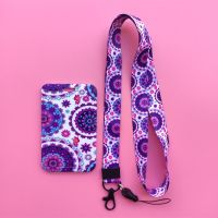 hot！【DT】○  Mandala ID Credit Bank Card Holder Students Bus Lanyard Child Visit Door Badge Cards Cover